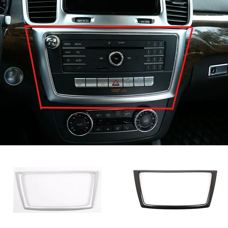 

Middle Console Ring Decor Dashboard Frame Trim Sticker Car Accessories For Mercedes Benz GL GLE GLS ML Class W166 X166 2013-2019