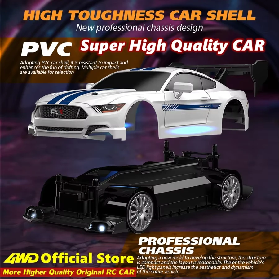 4WD RC الانجراف سيارة التحكم عن بعد GTRPRO GTR8602 نموذج 4x4 سباق RTR راديو شاحنة سيارة لعبة هدية لصبي فتاة الأطفال طفل الكبار