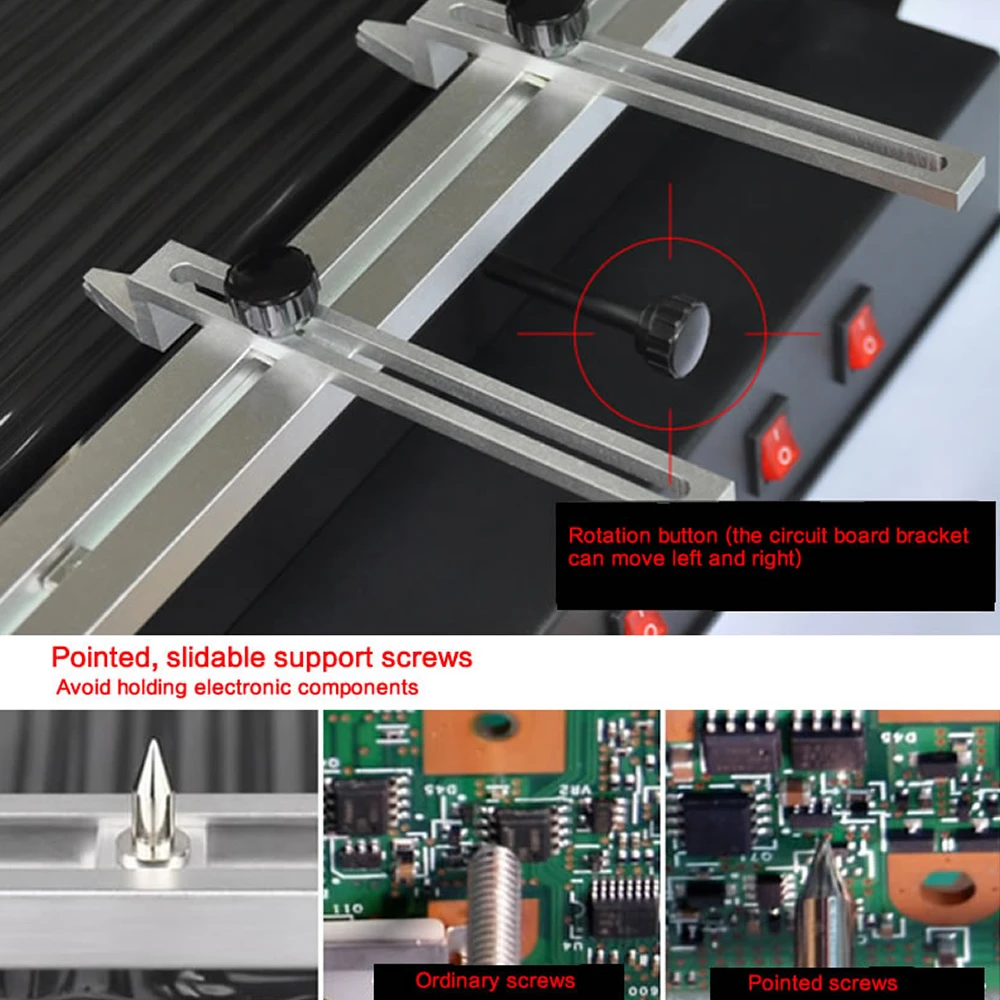 Hot Air BGA Rework Station LK-T6 Soldering Welding Machine 3 Temperature Heating Zones with Vacuum Suction Pen XBOX-360 Repair