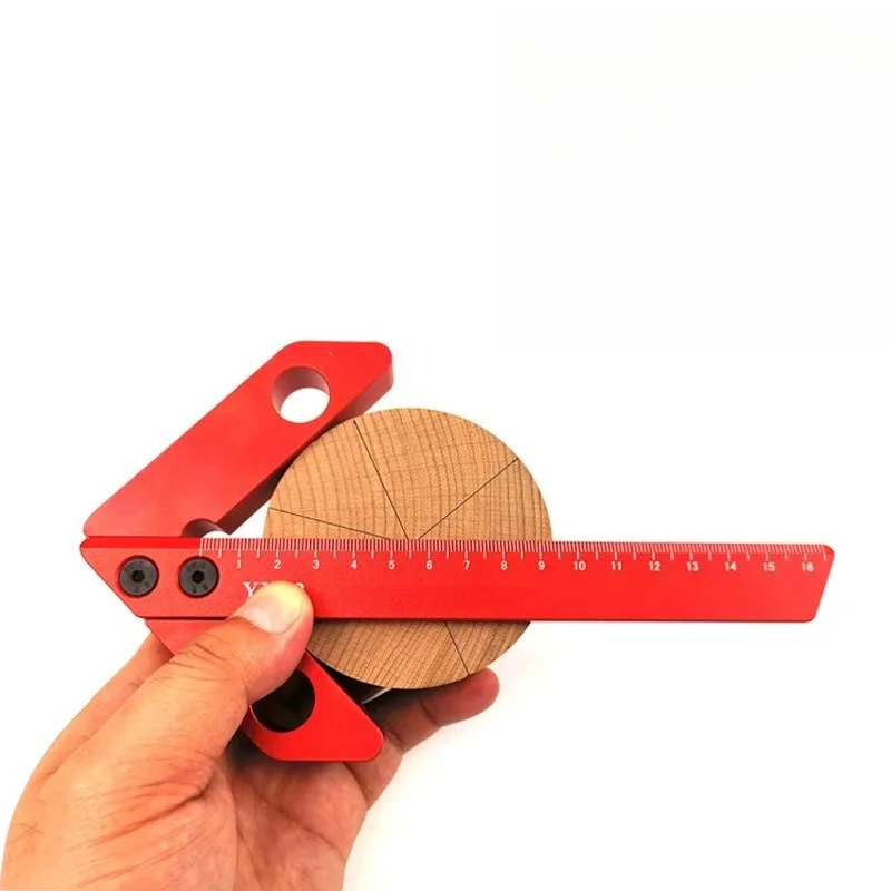 For Woodworking Center Scriber, Square Center 45 Degrees 90 Degrees Right Angle Scribing Gauge