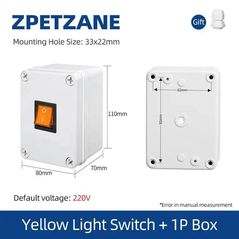 Scatola dei pulsanti dell'interruttore a bilanciere tipo nave KCD4 Installazione leggera e scura 86mm con luce autobloccante impermeabile a due/tre posizioni