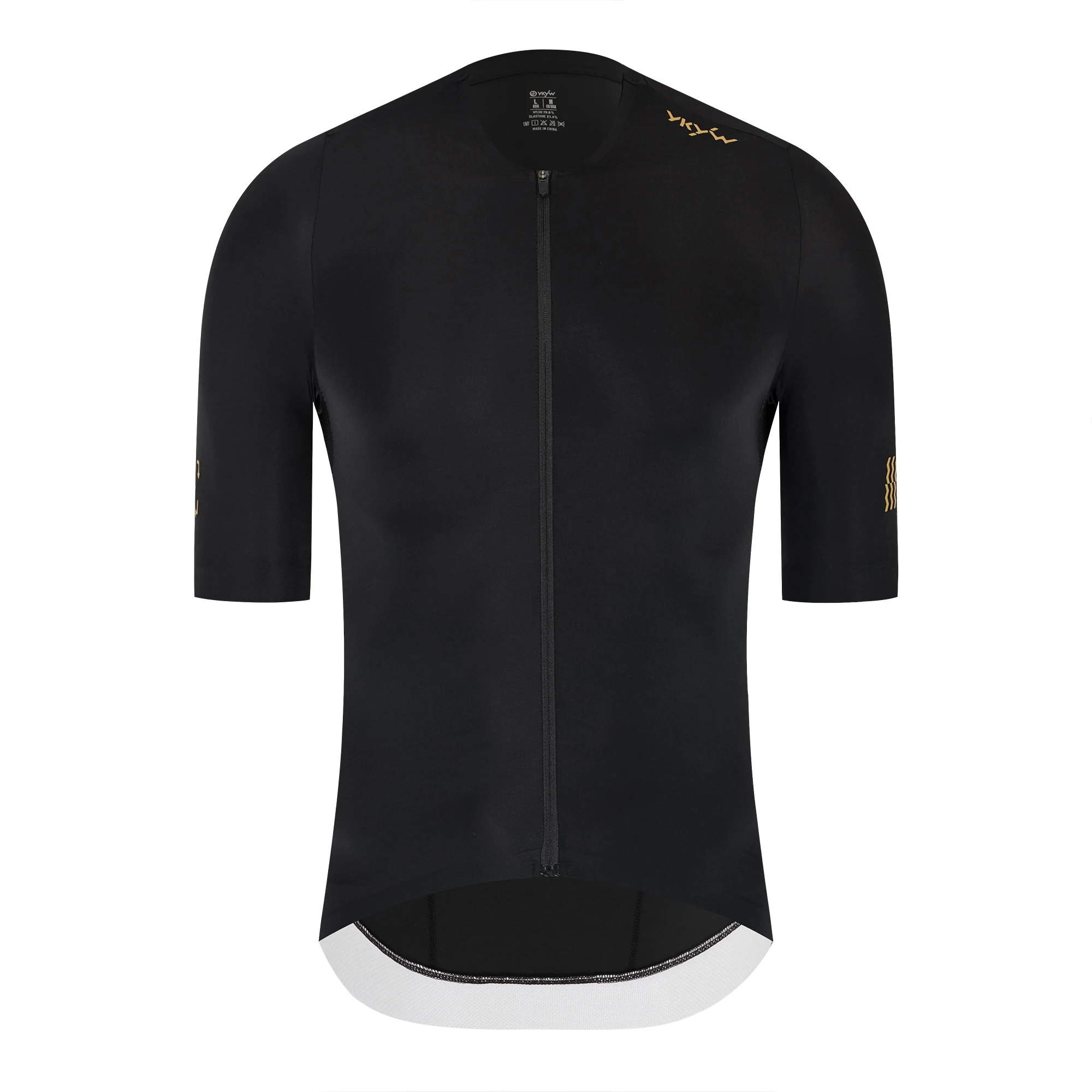 YKYWBIKE 2026 Sommer Herren Radtrikot Kragenlos Kurzarm Cool-Touch Rutschfest Schnelltrocknend Atmungsaktiv Rennrad MTB Oberteil – Detail 27