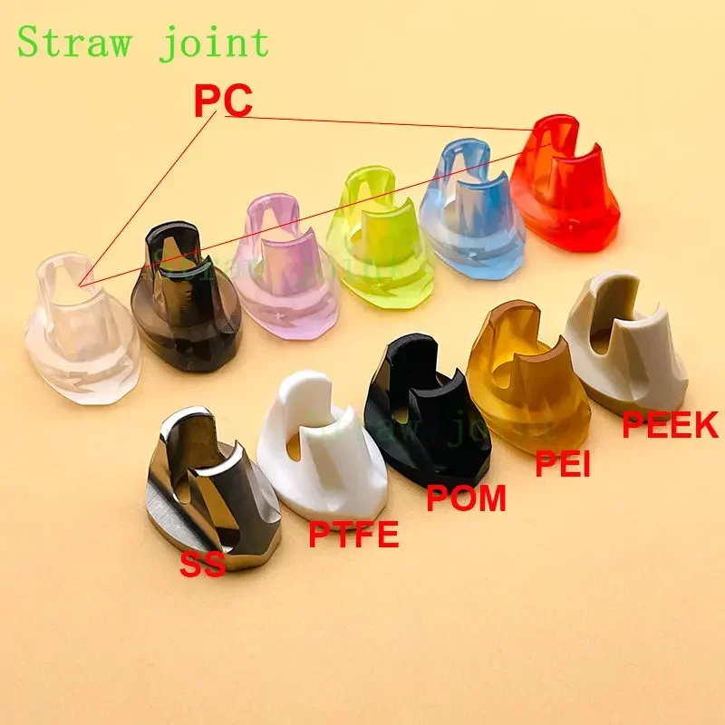 Joint de paille acrylique en acier inoxydable, buse d'égouttement polygone 510, 1 pièce