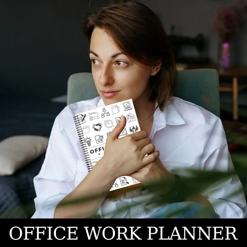 

Planning Notebook Agenda Planner Work Task Notebook Hardcover Notes Journal Daily Weekly Monthly Agenda Organization for