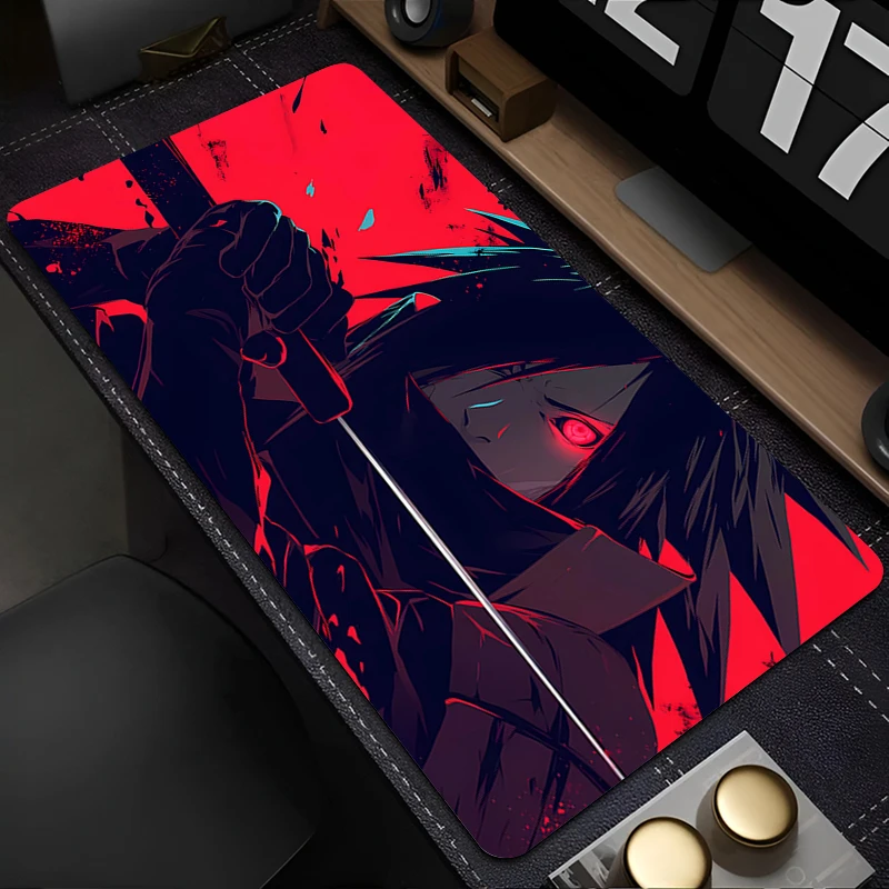 

Коврик для мыши Naruto Madara Uchiha, большой геймерский коврик для клавиатуры, резиновый настольный коврик для мыши, коврик для мыши для ноутбука, игровой коврик для мыши