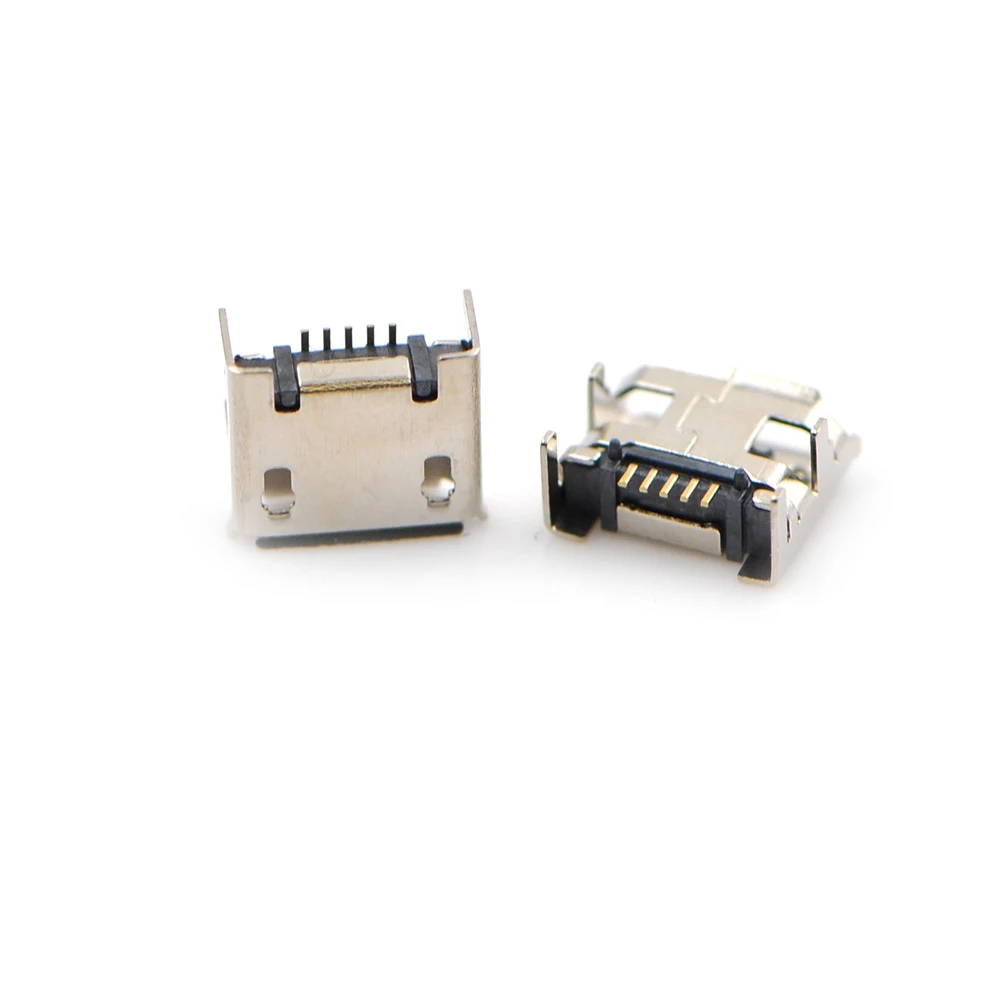 20PCSMicro USB Connector Female Port Jack Solder Plug SMD SMT Android Phone Data Charging Socket 5P Micro USB DIY Repair Adapter