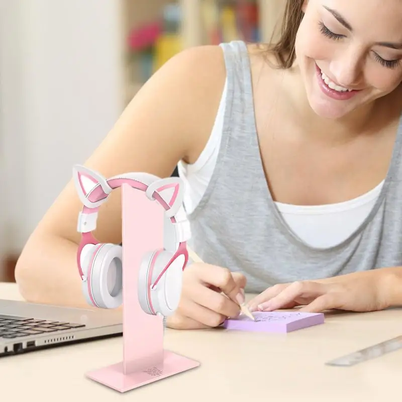 Headset Display Stand Detachable Headset Rack Headphone Hanger Space-Saving Sleek Headphone Display Headphone Bracket for Home &