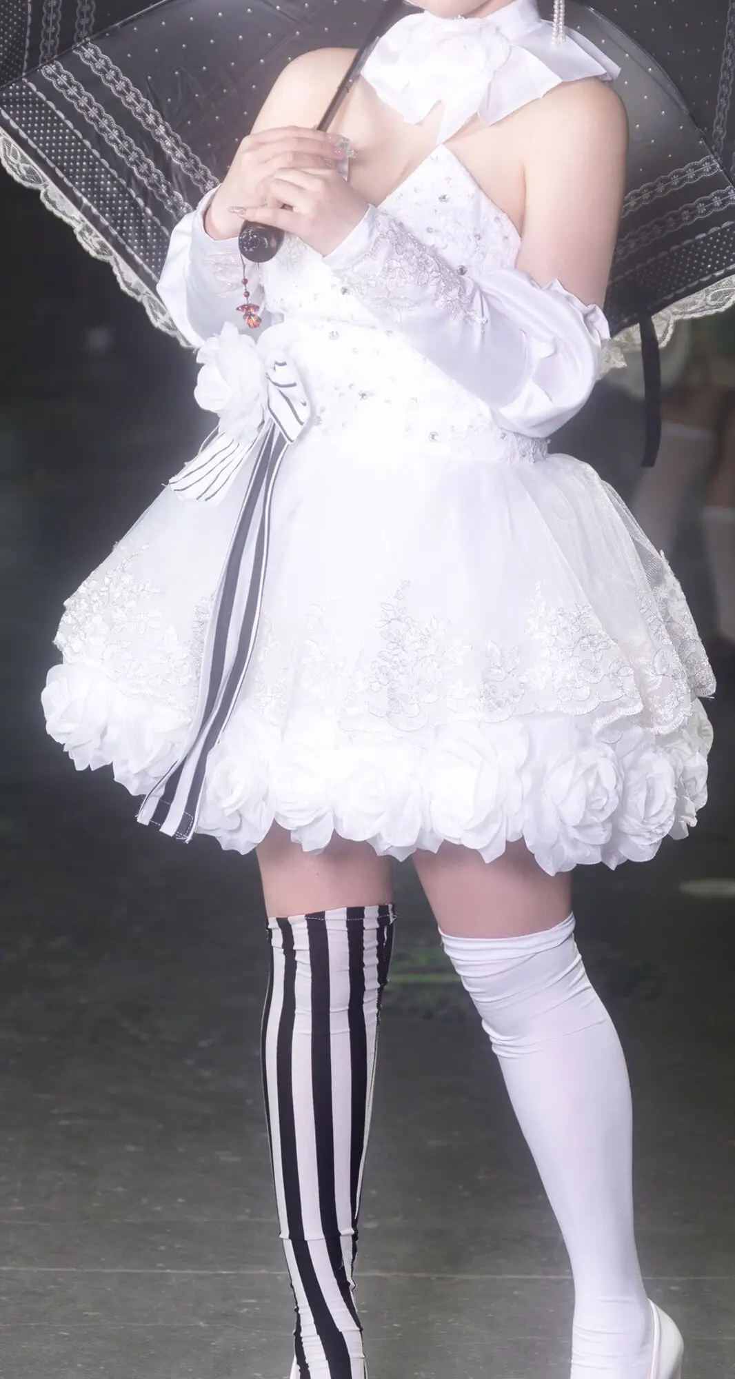 New Princess Cosplay Costume Black Butler Doll Wedding White Dress Hat To Choose Set Custom Made For Christmas Game Party image 3