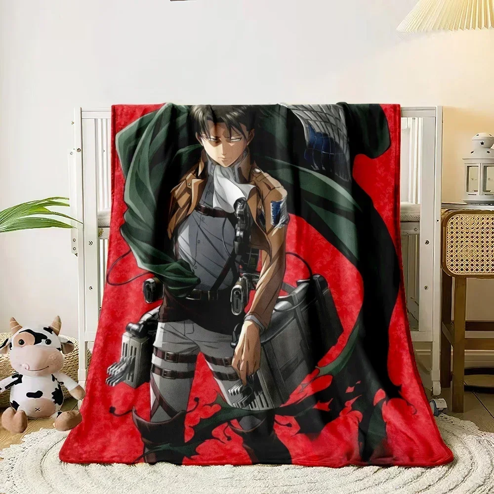 2026 New Anime Attack On Titan Printed Blanket Picnic Blankets Warm Blanket Soft And Comfortable Blanket Home Travel Birthday Gi