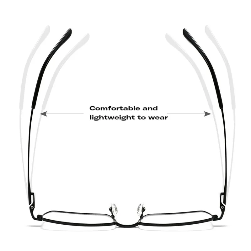 

EYELUYAN Simple Style Full Rim Optical Spectacles Frame B-Titanium Glasses Frame For Men Lightweight Myopia Frames
