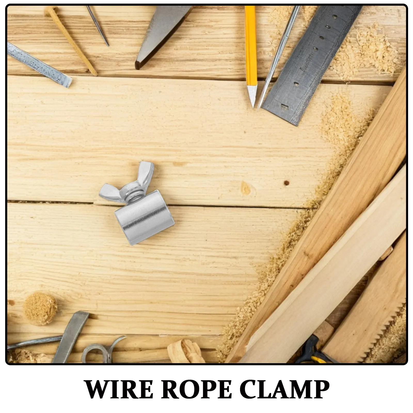 Stainless Steel Wire Rope Clamps 10Pcs Heavy Duty Anti Slip Hand Tightening Cable Locks for Marine Use