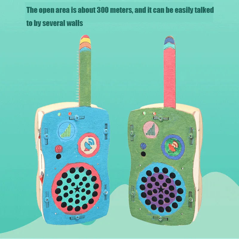 DIY Student Technology Walkie Talkie Small Production Science and Education Toy Model Science Experiment Toy