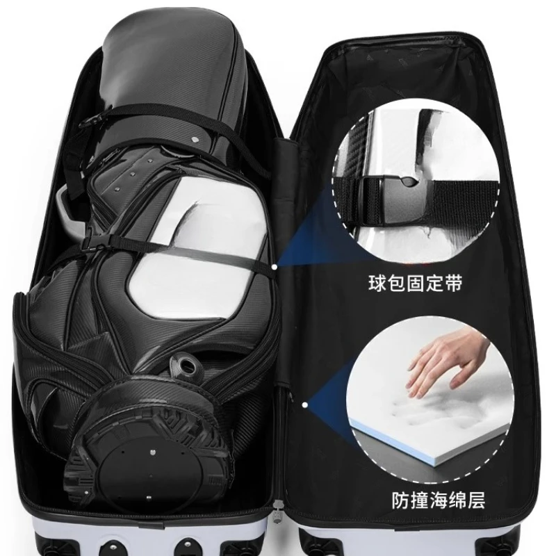

Golf bag men's and women's thickened hard shell air consignment bag suitcase load-bearing pressure universal wheel bag