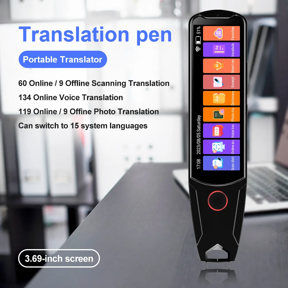 MD34 Voice Translator ปากกาแปลสแกนออฟไลน์ การสแกนธุรกิจ การอ่านปากกา การแปล การแปล นักแปลเสียงภาษาอาหรับ