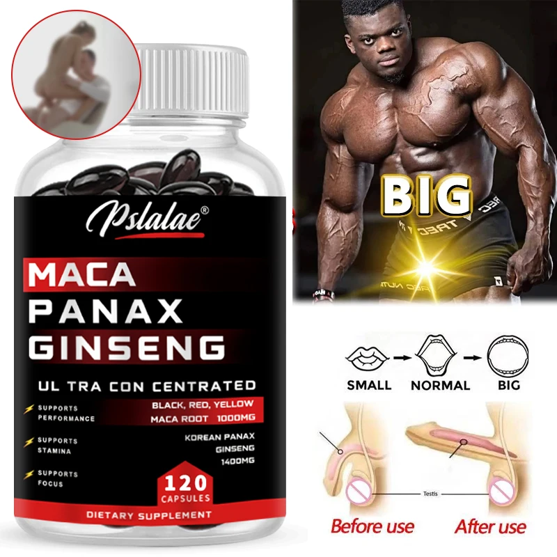 

Капсулы с органическим корнем маки — с женьшенем — для мышечной массы, выносливости и повышения работоспособности