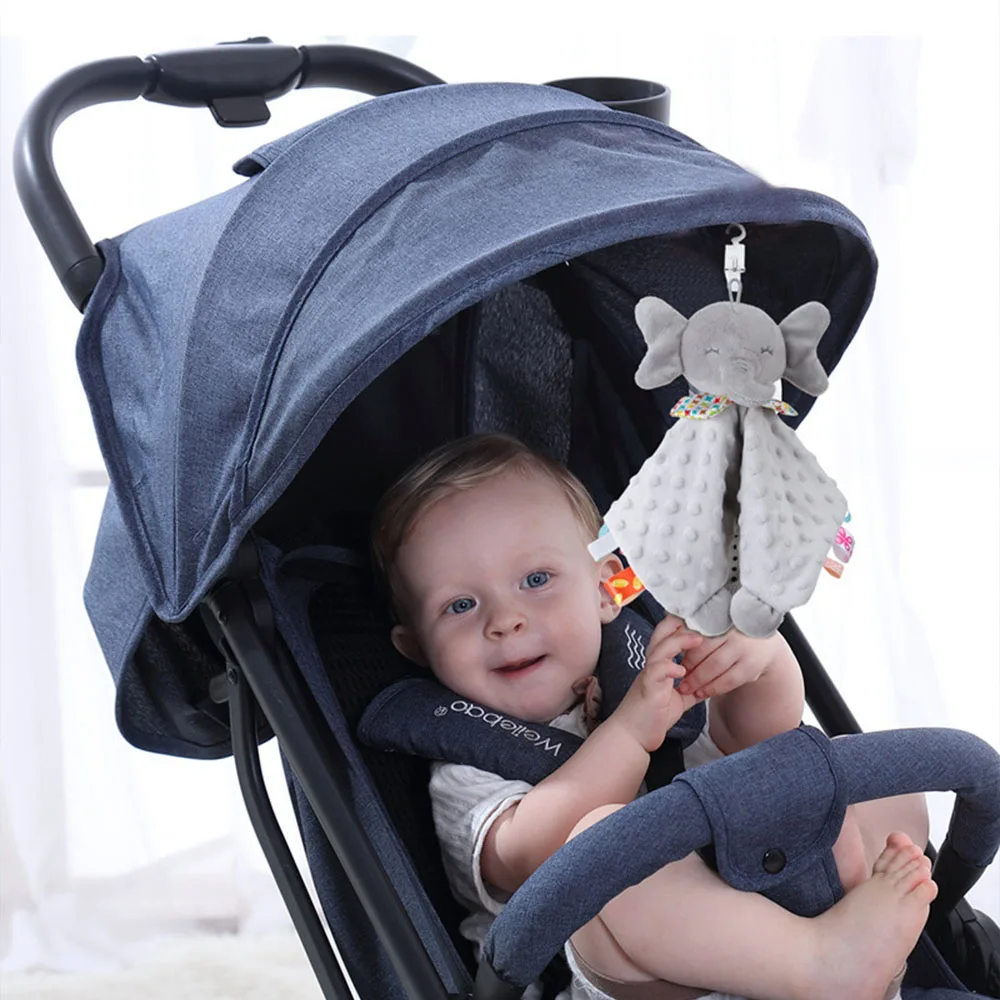 Elephant Loveys manta de seguridad para bebé–peluche para acurrucarse - imagen 4
