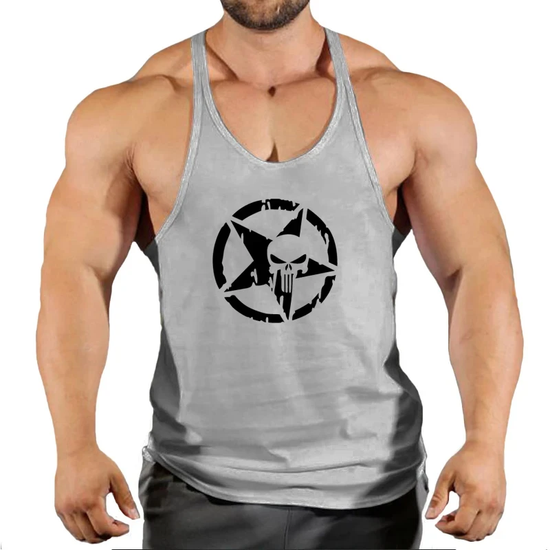 Singlet Men Bodybuilding and Fitness Stringer Gym Clothes Undershirt Shirt Tank Top Vest Clothing Man Gyms Singlets Muscular