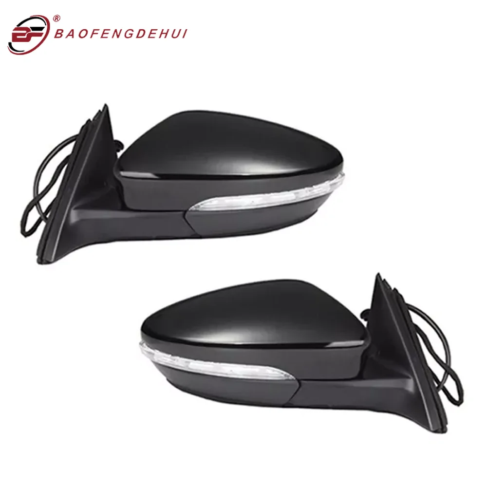 2PCS 9 Wires Left Right Rearview Mirror Assembly Fit for Volkswagen VW Passat CC 2010- Power Heated Electric Folding