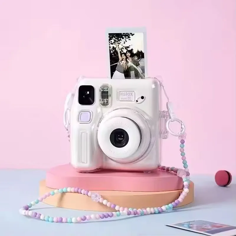 Fujifilm Instax Mini SE Instant Camera Film Cam Auto-focusing Wrist Strap Birthday Christmas for Girl New Year Festival Gift as