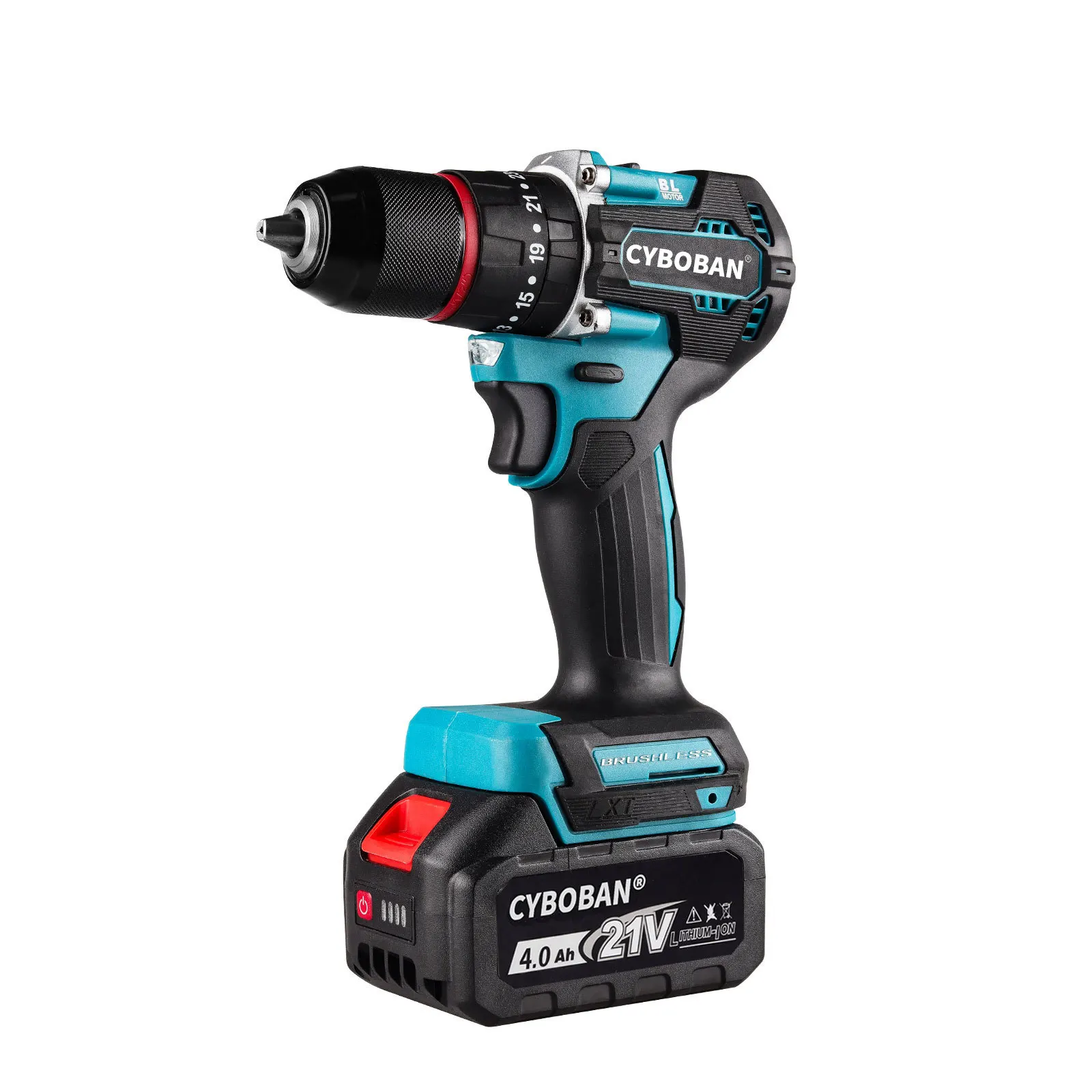 

2025 Lithium battery electric drill set of tools multi-functional pistol drill rechargeable impact drill electric drill