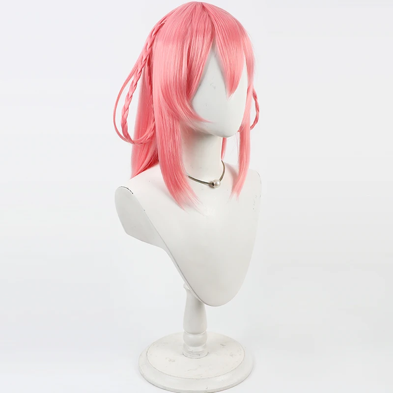 Peluca de Cosplay de princesa Connect Re Dive Yui Cos, accesorios para fiesta de Carnaval y Halloween, pelo sintético de fibra resistente al calor + gorro de peluca