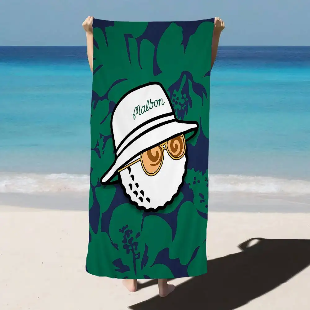 Fashion Golf M-MALBONs Microfiber Blanket Quick Drying Beach Towels Oversized Printing Super Absorbent Pool Towel Blanket