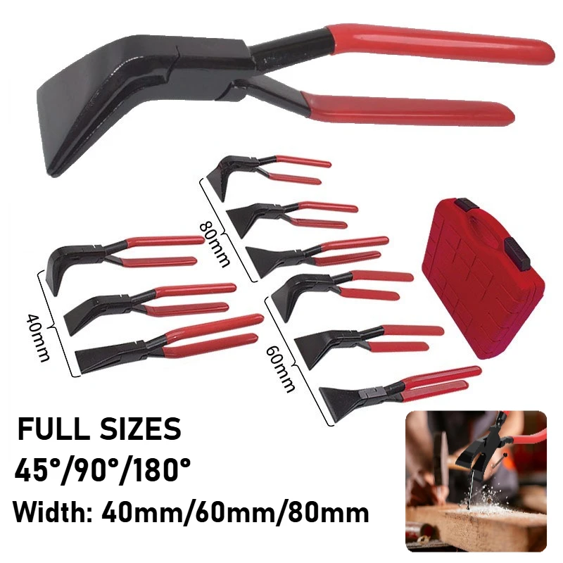 

Прямые/гибкие плоскогубцы для листового металла шириной 40/60/80 мм 45 ° /90 ° /180 ° BendingTool с противоскользящей ручкой