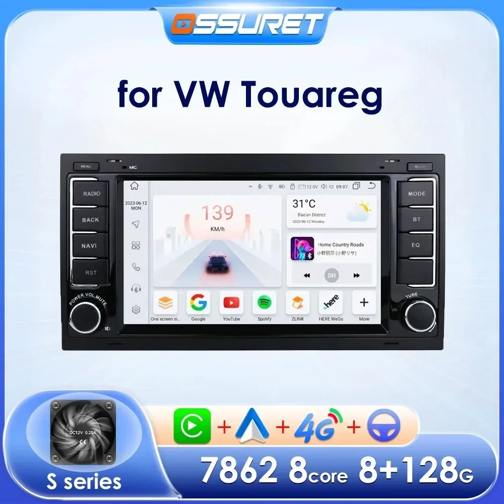 7862 Android Autoradio für Volkswagen VW Transporter Touareg 2011-Auto Stereo Multimedia Player Carplay GPS 2 Din Bildschirm