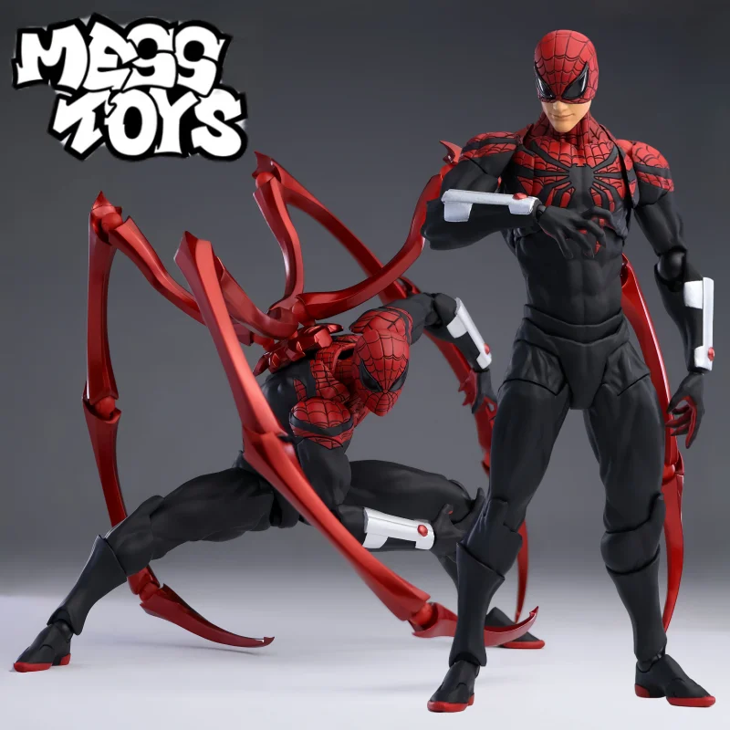 В наличии MESS TOYS The Ultimate Spider Man Питер Паркер Человек-паук Сосед Аниме Фигурка Подарки на день рождения для мальчика Игрушка-сюрприз