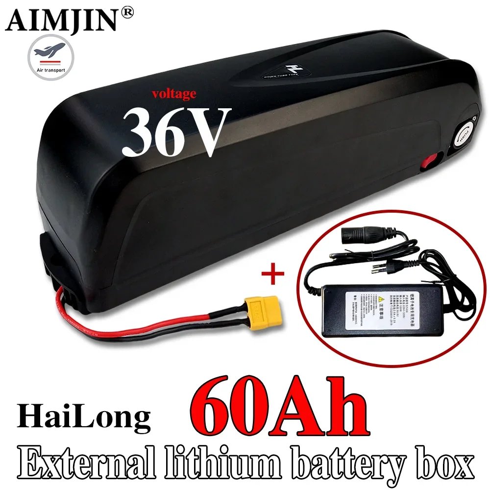 36V 60Ah Hailong battery  60Ah lithium battery  for  36V 250W 350W 500W 750W 1000W power battery pack with charger