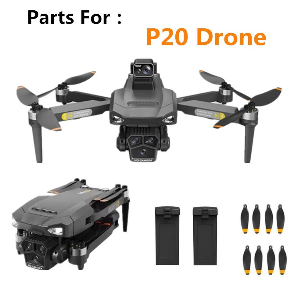 P20 Drone Battery Accessories 7.4V 3500Mah /Propeller Blade / P20 RC Drone Original Spare Parts P20 Dron Battery