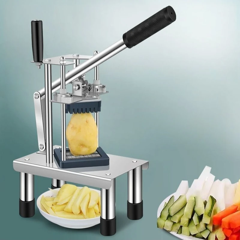 Commercial Household Potato Slicer,  Cutting Cucumbers, Radishes, Potatoes French Fries Tools, Press-type Vegetable Cutter