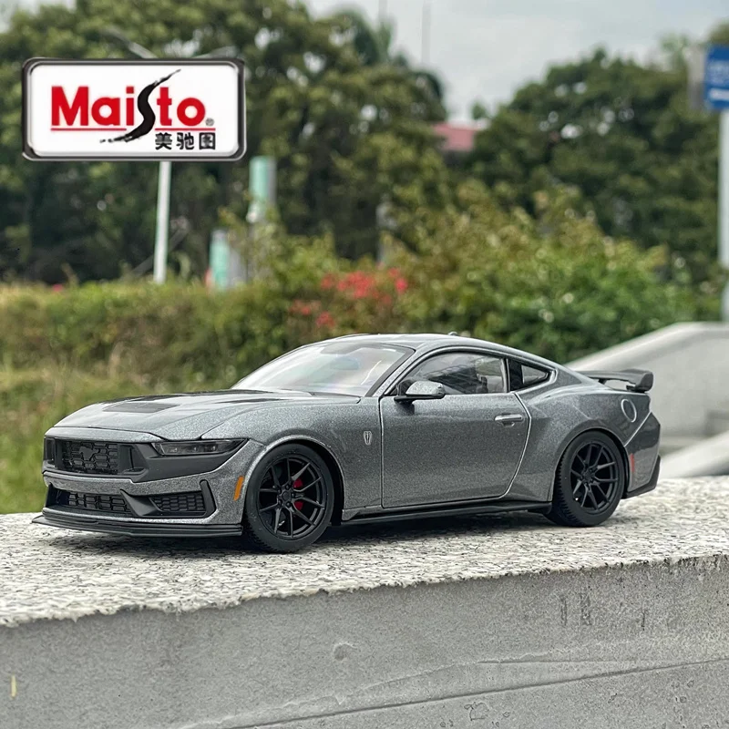 

1:24 Mustang Dark Horse 2024, модель легкосплавного гоночного автомобиля, литой под давлением металлический суперспортивный транспорт, модель автомобиля, имитация детской игрушки в подарок