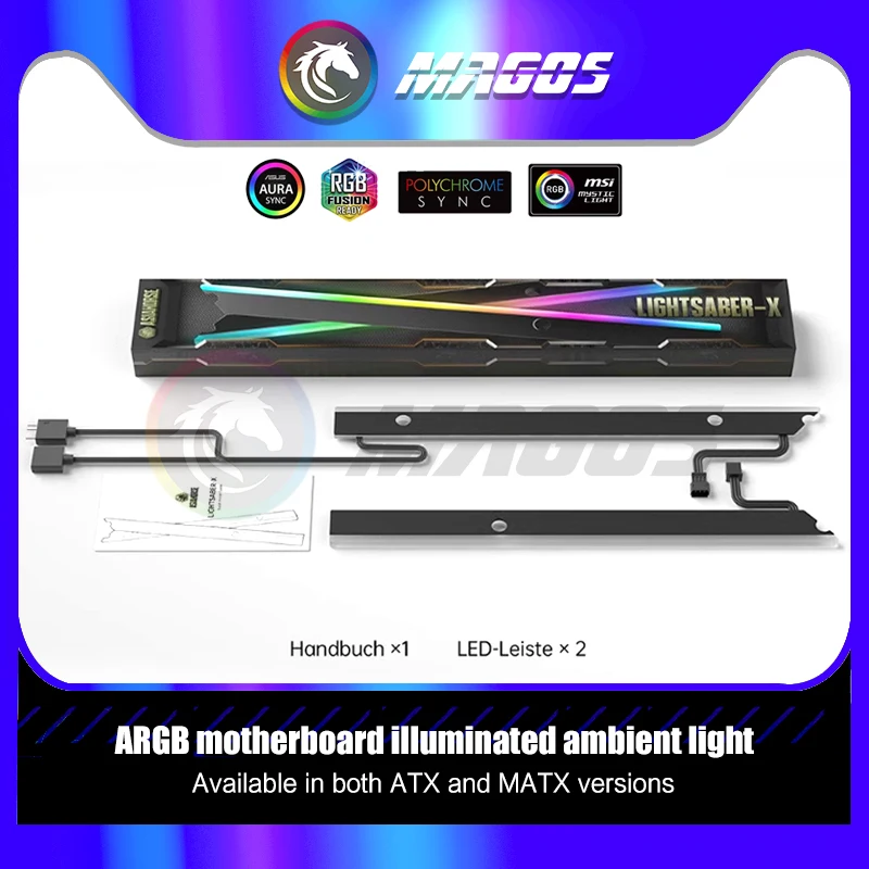 RGB Backplate Light Panel For Computer Motherboard IO Decoaration, Luminous Atmosphere, 5V ARGB AURA, ATX / MATX