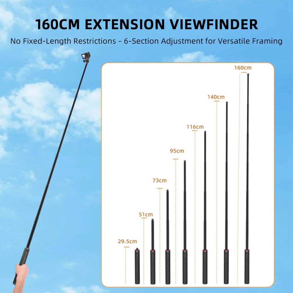 Selfie Stick Camera Vlogging Extendable Travel Tripod Stand For X5 Action 4/Pocket 3_voghion.com