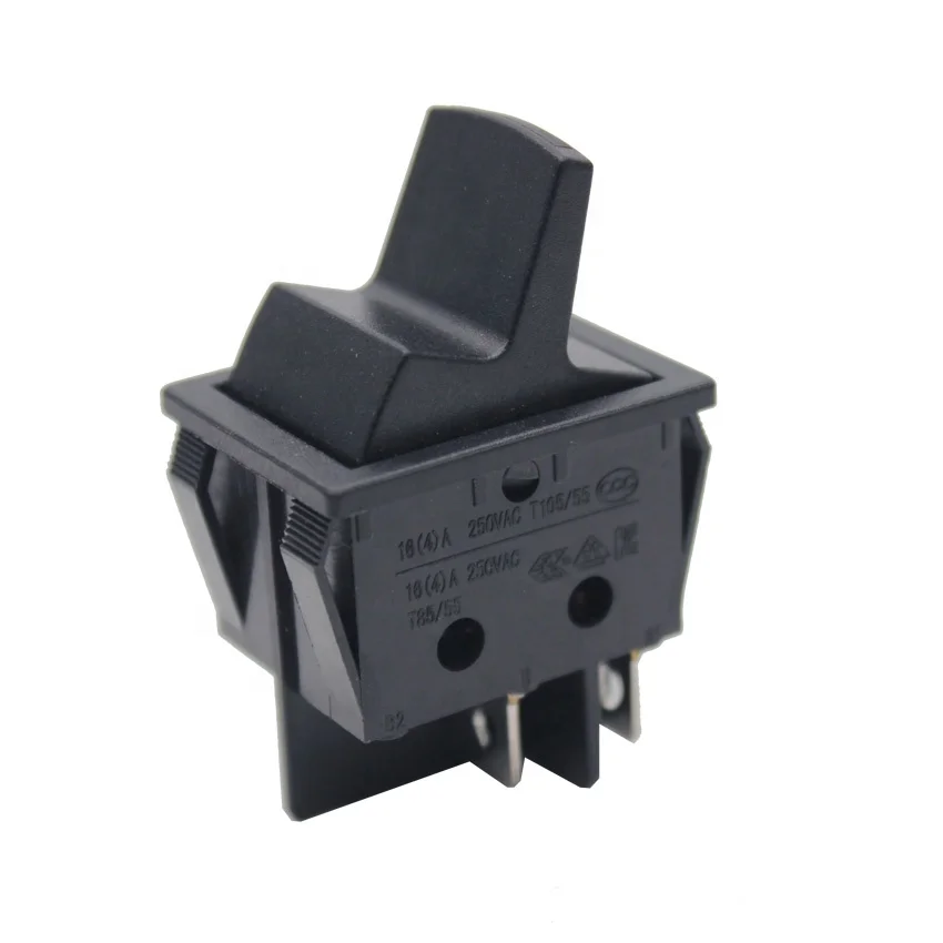 Light country 250V 16A black blender locking momentary rocker switch for blendtec