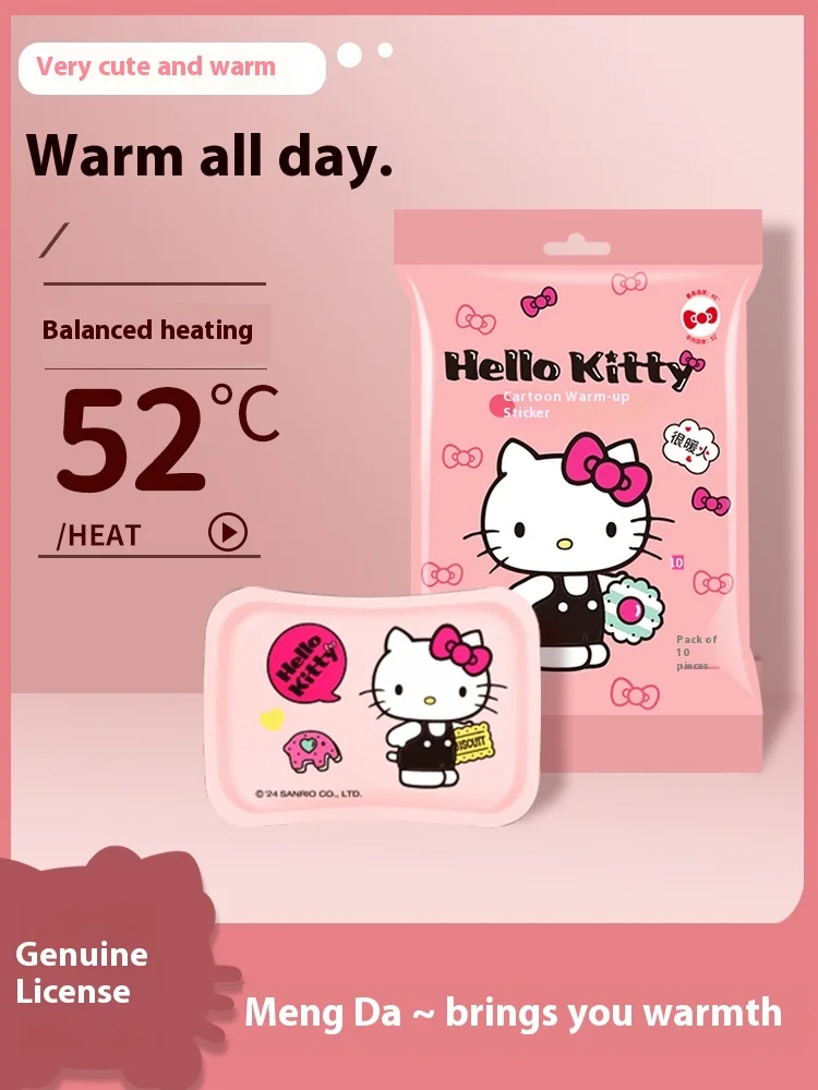 

Детский Теплый пластырь Hello Kitty для девочек, самонагревающийся теплый пластырь для тела, физиологический теплый пластырь для живота, теплый подарок для сердца