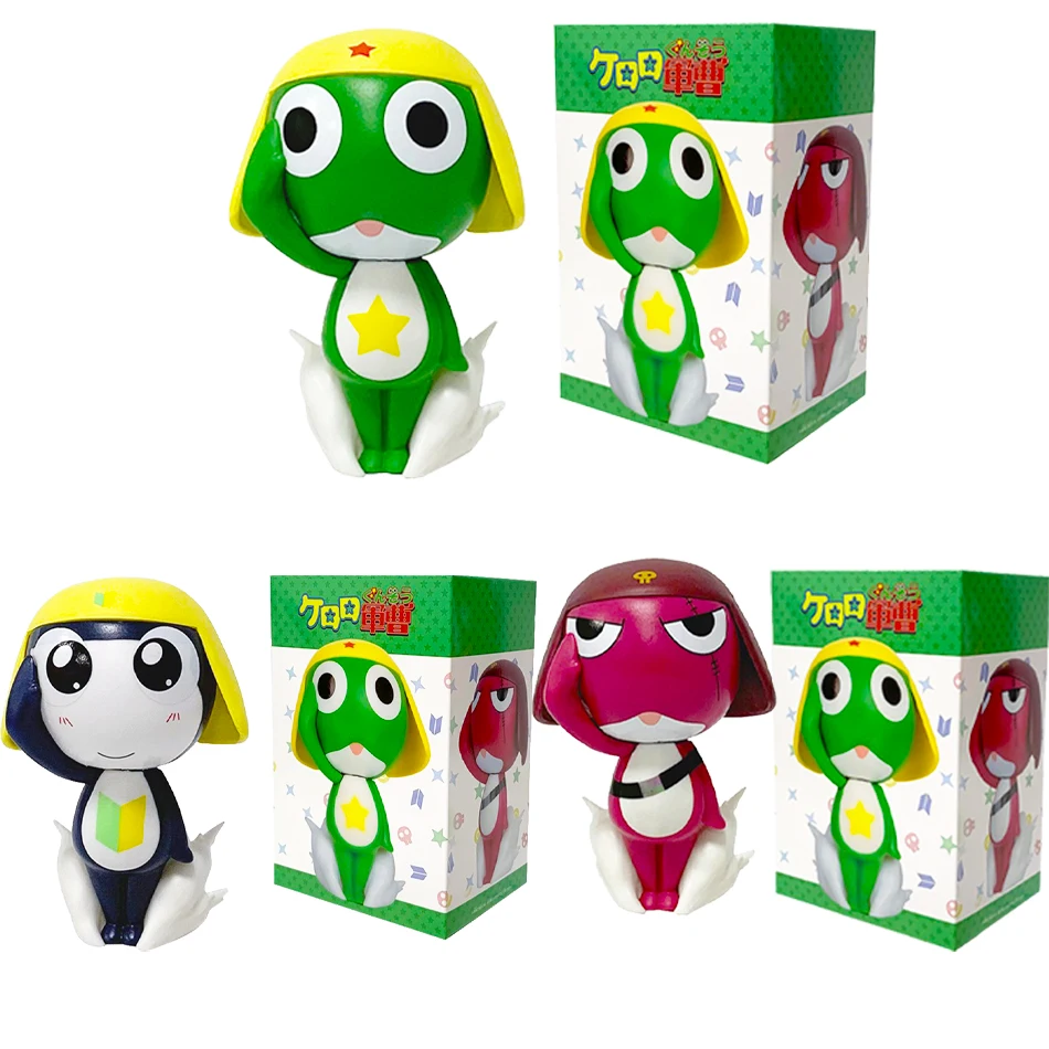 Keroro Gunso Anime Figuras Humanoides 11 cm - Sargento Privado Segunda Clase Corporal Lindo PVC Decoración de Escritorio Juguete Coleccionable