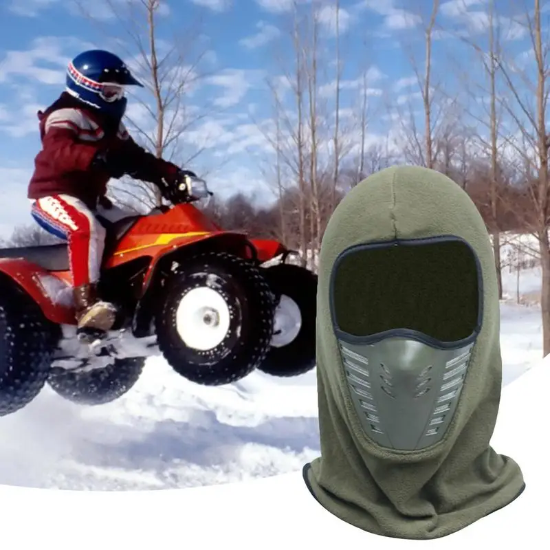Motorcycle Mask Cold-Proof Windproof Fleece Thermal Neck Full Face Mask For Men Women Ski Cycling Hunting Full Face Masks - Image 2