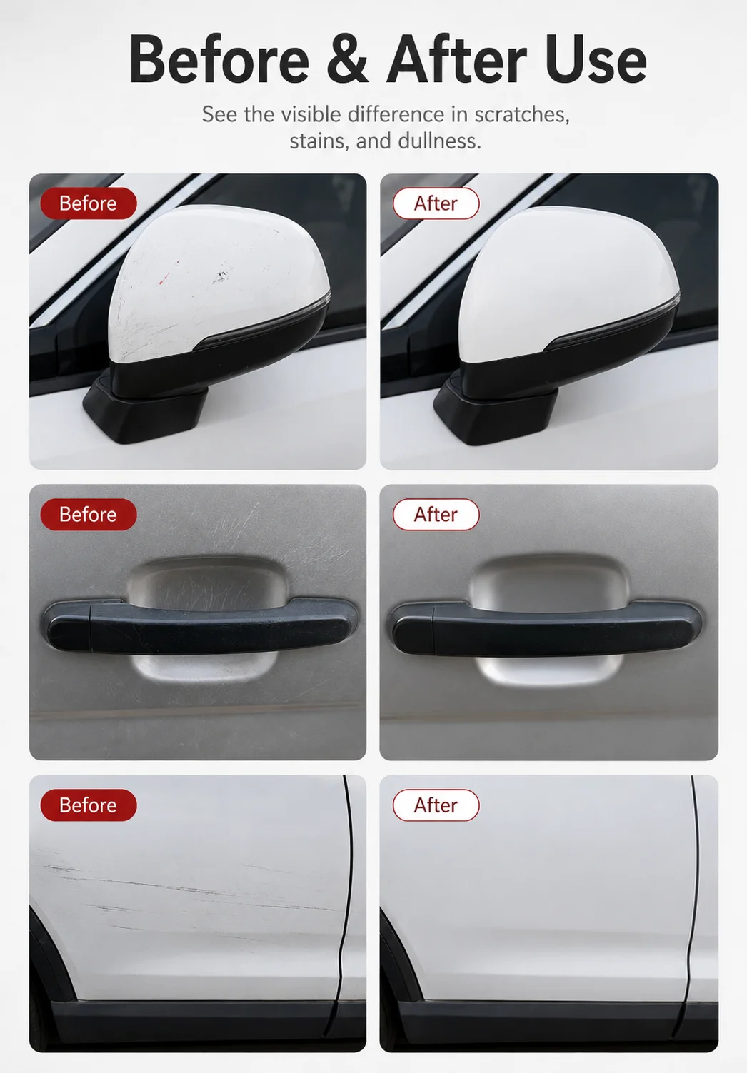 Nano-Glanztuch Auto-Kratzerentferner Magisches Mikrofaser-Reparatur-Poliertuch für Lackkratzer und Wirbelmuster Auto-Detailing-Werkzeug – Detail 4