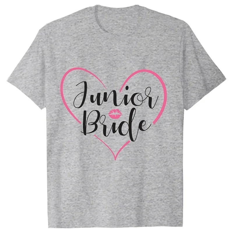 Camiseta del equipo Bride Squad para dama de honor, camisa con estampado de corazón de amor para despedida de soltera, boda y fiesta