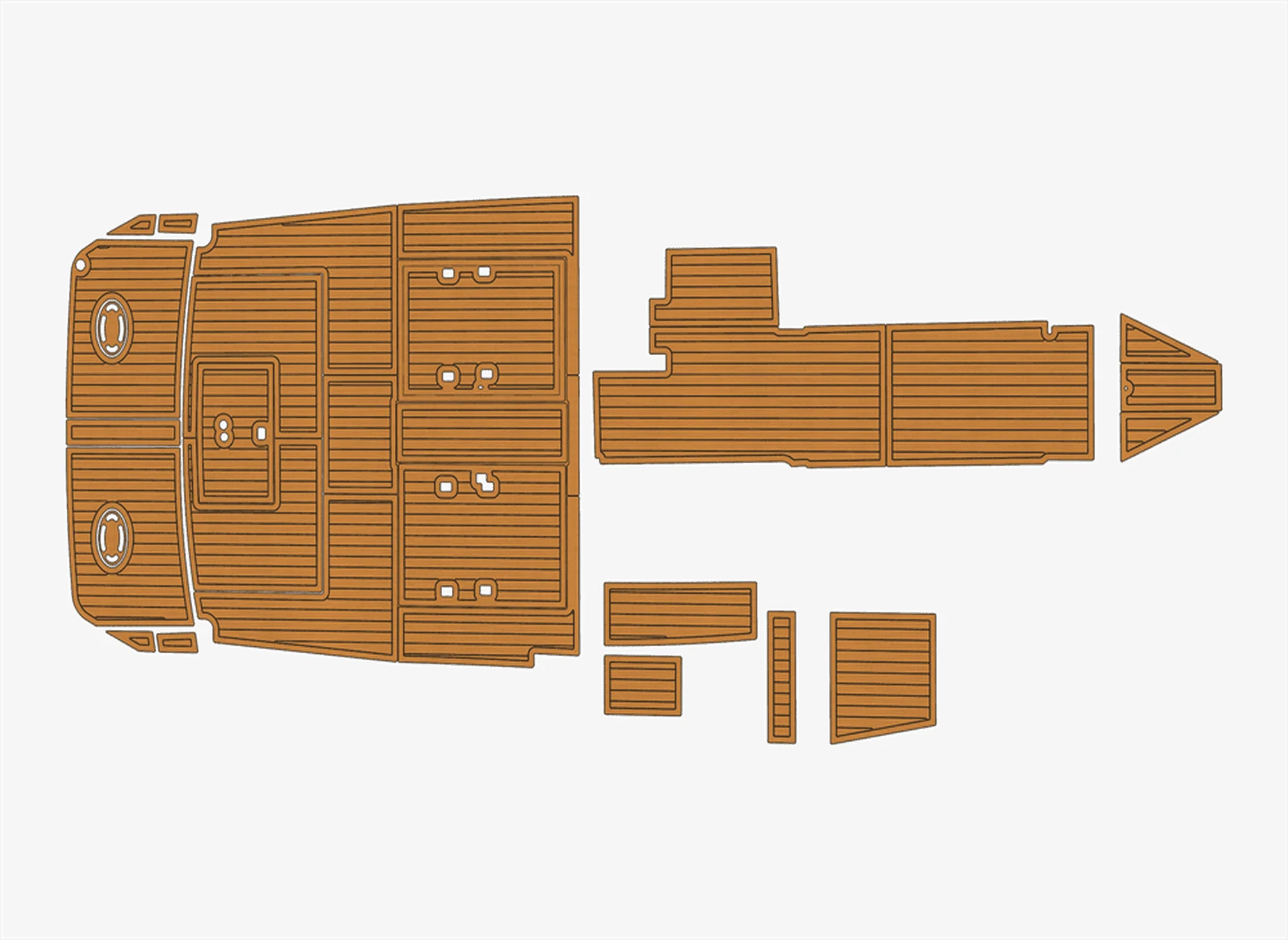 

Противоскользящая самоклеящаяся накладка из искусственного тикового дерева из ЭВА, 6 мм, настил для лодки, кокпита для яхты 878 Trojan 32, прочный морской пол