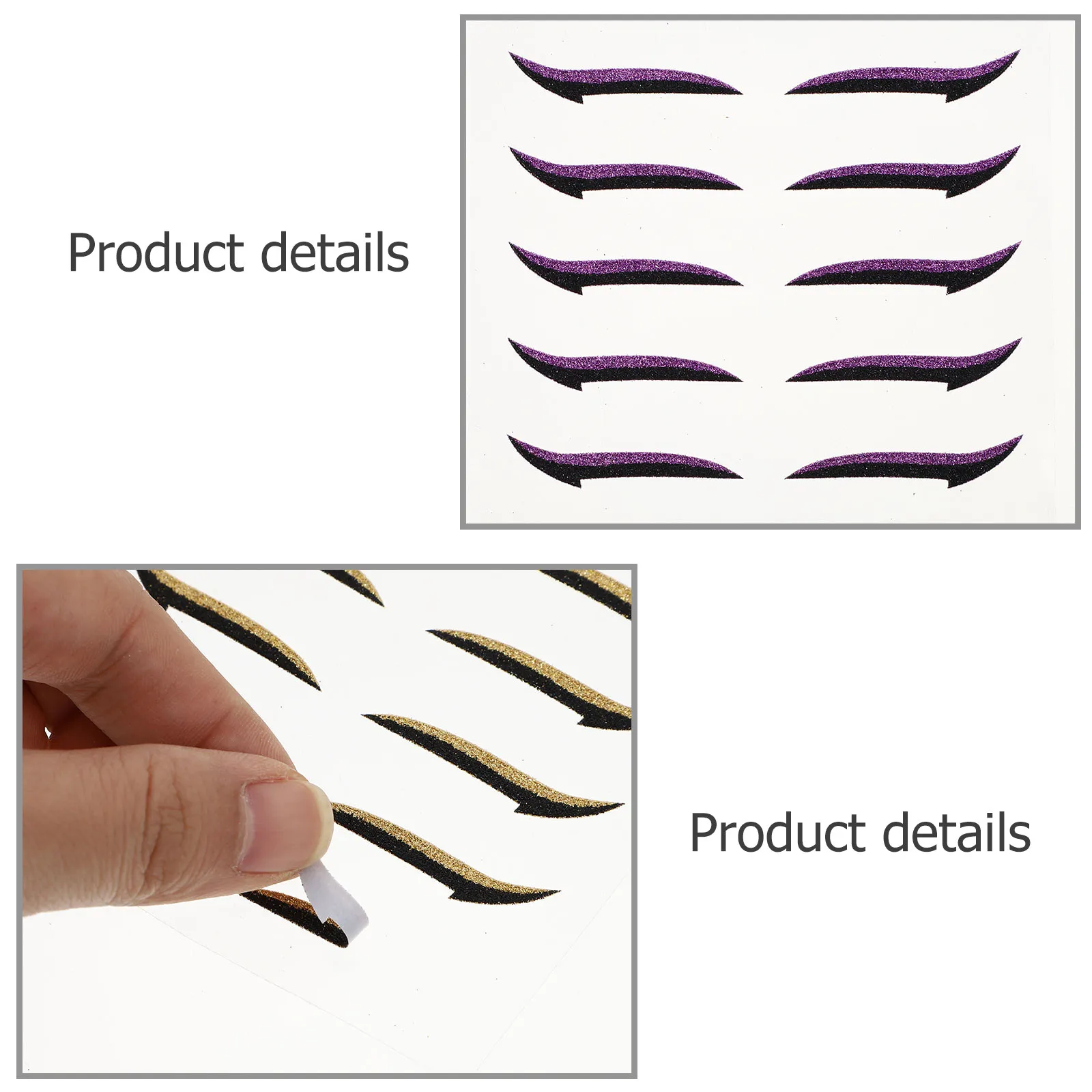 40Pairs Double Eyelid Strips Eyeliner Stickers Reusable Self Adhesive Eye Makeup Stickers Instant Invisible Cat Eyes Makeup