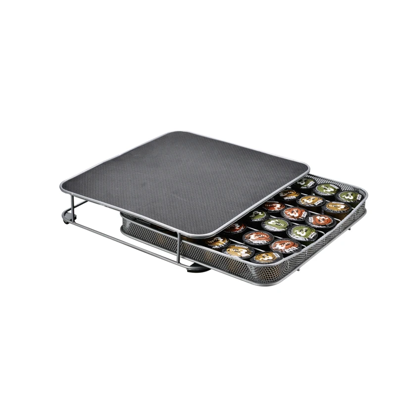 Coffee Pod Drawer Holds 36 Caffitaly Dolce Gusto Pod Machines Stainless Steel Frame Coffee Machines Capsules Storage Drawer