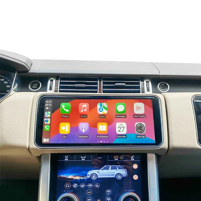 

12.3 Carplay Android 13 Car Navigation GPS Stereo o Player Car Radio Range Rover L405 2013-2016 Display Screen