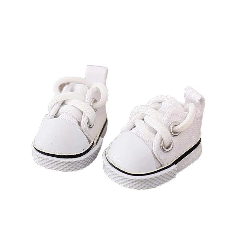 Für 10 cm Baumwolle Puppe Schuhe Mode Leder Schuhe Puppe Zubehör Mini Puppe Sport Schuhe Puppen Zubehör DIY Spielzeug – Detail 2