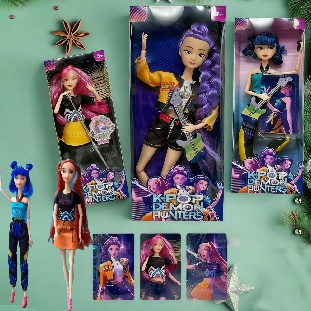 Nieuwe Kpop Demon Hunters Action Figure Pop DIY Plastic Speelgoed Rumi Mira Zoey Prinses Cadeau voor Meisjes Vakantie Speciaal