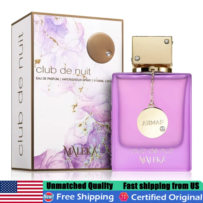 

Armaf Club De Nuit Maleka Eau de Parfum 3.6 Oz Portable Luxurious Women's Elegant Floral Fruity EDP Pheromones Cologne Spray 105ml Original Arabic Perfumes Premium Lasting Fresh Bergamot Lychee Sandalwood Fragrance for Office Daily Commute & All-Day Wear