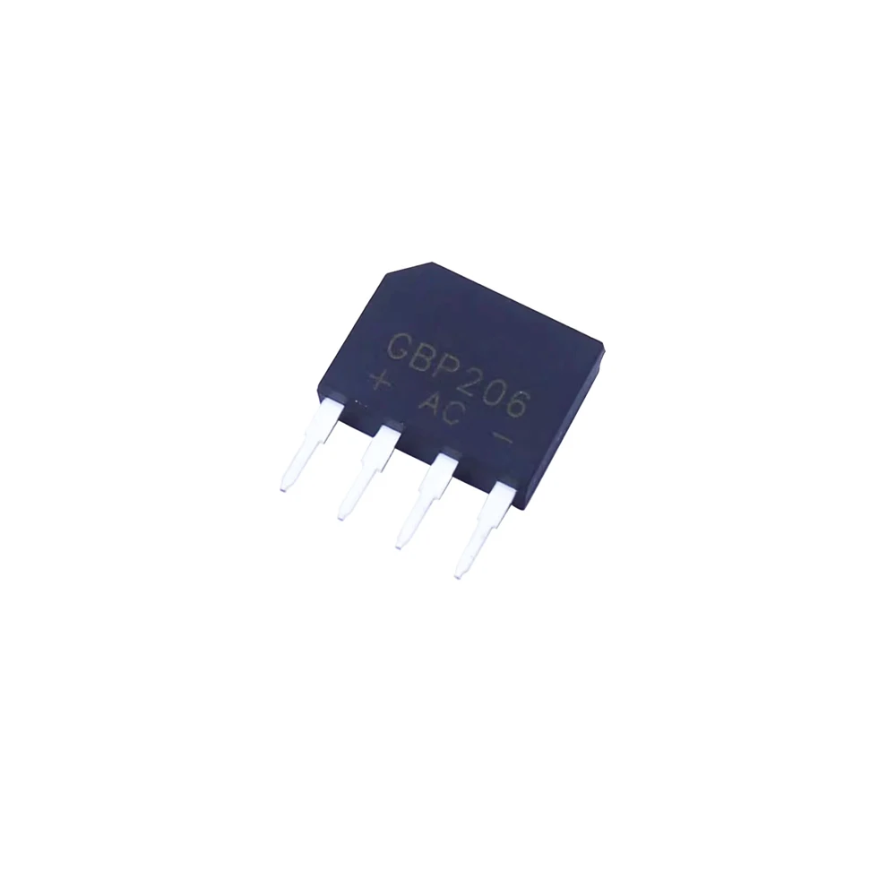 5PCS/LOT GBP206 GBP208 GBP210 GBP306 GBP307 GBP310 GBP406 GBP408 GBP410 DIP-4 Bridge Rectifiers Single Phase Standard