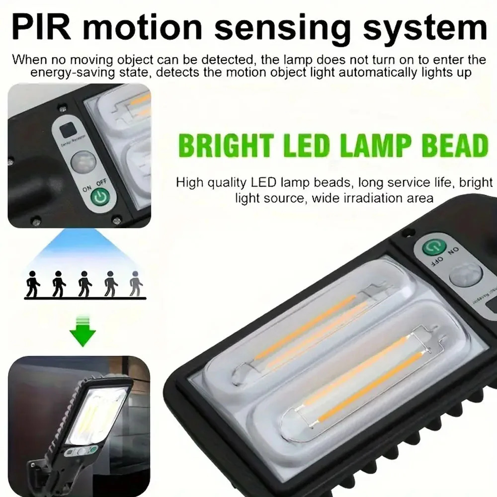 Two-grid double-filament solar tungsten filament street lamp with remote control courtyard induction guide porch lamp image 3